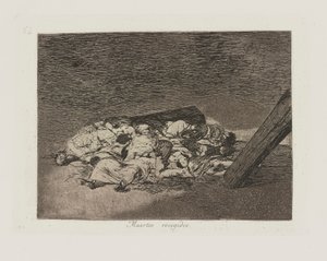 Muertos recogidos. (Harvest of the Dead.), pl. 63 from the series Los desastres de la guerra (The Disasters of War) de Francisco de Goya