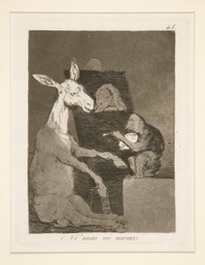 Ni más ni menos (Ni más ni menos), pl. 41 de la serie Los Caprichos de Francisco de Goya