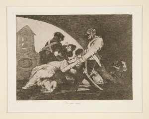 Ni por esas (Neither Do These), pl. 11 from Los desastres de la guerra (The Disasters of War) de Francisco de Goya