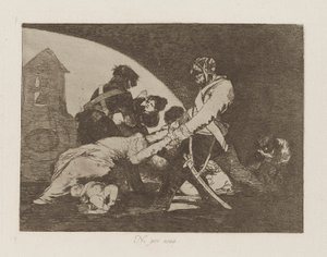 Estos tampoco, pl. 11 de la serie Los Desastres de la Guerra de Francisco de Goya