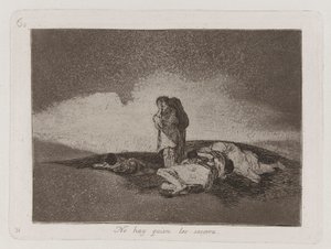 No hay quien los socorra (There is No One to Help Them), Plate 60 from Los desastres de la guerra (The Disasters of War) de Francisco de Goya