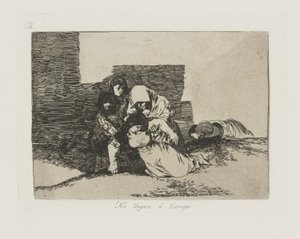 No llegan ? tiempo. (They Do not Arrive in Time.), pl. 52 from the series Los desastres de la guerra (The Disasters of War)
