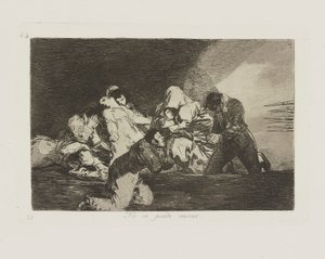 No se puede mirar. (One Can de Francisco de Goya