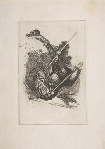 Vieja columpiándose de Francisco de Goya