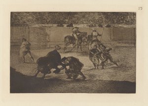 Pepe Illo haciendo el recorte al toro (Pepe Illo Making the Pass of the de Francisco de Goya