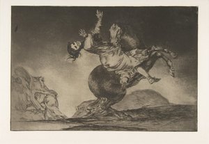 El abductor de caballos, de los Disparates de Francisco de Goya