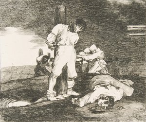 Placa 15 de Los Desastres de la Guerra: Y no hay remedio, 1810 de Francisco de Goya