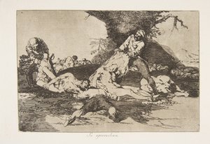 Placa 16 de Los Desastres de la Guerra: T... de Francisco de Goya