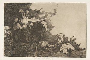 Placa 17 de Los Desastres de la Guerra: Ellos... de Francisco de Goya