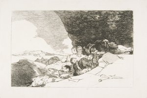 Placa 23 de Los desastres de la guerra: Lo mismo en otra parte, 1810 de Francisco de Goya