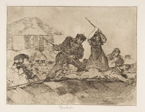 Placa 28 de Los Desastres de la Guerra: Chusma