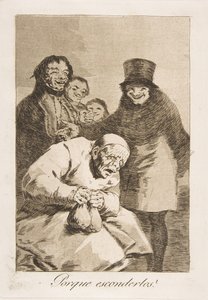 Placa 30 de Los Caprichos: ¿Por qué esconderlos? de Francisco de Goya