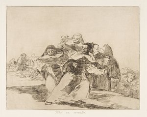 Placa 42 de Los Desastres de la Guerra: Todo..., 1810 publicado 1863 de Francisco de Goya