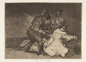 Placa 46 de Los desastres de la guerra: Esto... de Francisco de Goya