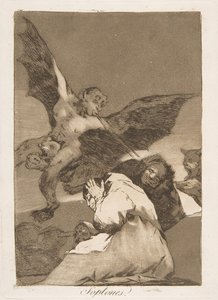 Placa 48 de Los Caprichos: Soplones de Francisco de Goya
