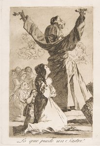 Placa 52 de Los Caprichos: ¡Lo que puede un sastre! de Francisco de Goya