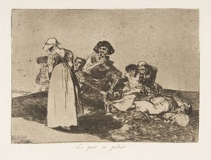 Placa 55 de Los Desastres de la Guerra: Th... de Francisco de Goya