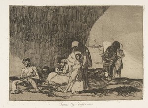 Placa 57 de Los desastres de la guerra: Th..., 1811-12 publicado 1863 de Francisco de Goya