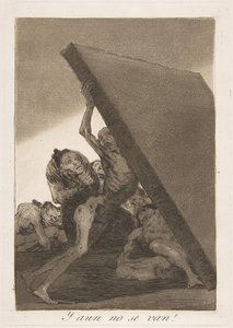 Placa 59 de Los Caprichos: ¡Y aun no se van!, 1799