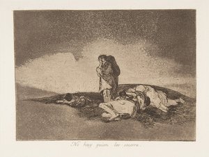 Placa 60 de Los Desastres de la Guerra: Th..., 1811-12 publicado 1863. de Francisco de Goya