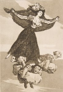 Plato 61 de Los Caprichos: Volaverunt, 1799 de Francisco de Goya