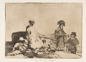 Placa 61 de Los desastres de la guerra: Pe..., 1811-12 publicado 1863 de Francisco de Goya