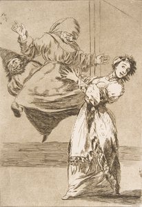Placa 74 de Los Caprichos: No grites, tonta, 1799 de Francisco de Goya