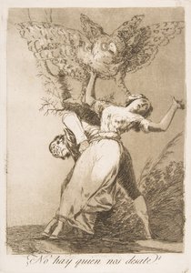 Placa 75 de Los Caprichos: ¿No hay quien nos desate? de Francisco de Goya