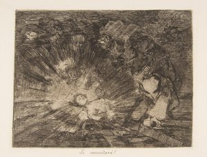 Placa 80 de Los Desastres de la Guerra: Wil..., 1810-20, publicado 1863 de Francisco de Goya