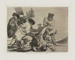 Qu? hai que hacer mas? (What More Can Be Done?), pl. 33 from the series Los desastres de la guerra (The Disasters of War) de Francisco de Goya