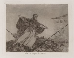 Que se rompe la cuerda (May the Cord Break), Plate 77 from Los desastres de la guerra (The Disasters of War) de Francisco de Goya