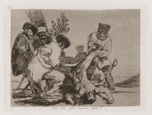 Que [sic] hai que hacer mas? (What More Can Be Done?), Plate 33 from Los desastres de la guerra (The Disasters of War) de Francisco de Goya