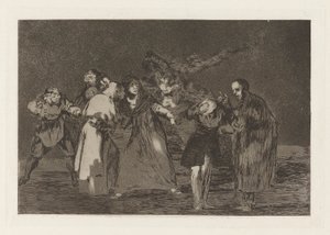 Sanan cuchilladas mas no malas palabras (Wounds Heal Quicker than Hasty Words), from the series Los disparates (Los proverbios) de Francisco de Goya