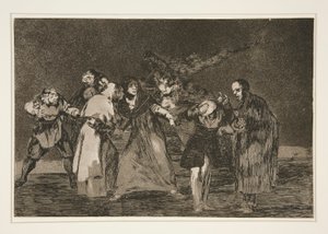 Sanan cuchilladas mas no malas palabras (Wounds Heal Quicker than Hasty Words), pl. 16 from the series Los proverbios de Francisco de Goya