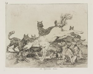 Se defiende bien. (He Defends Himself Well.), pl. 78 from the series Los desastres de la guerra (The Disasters of War)