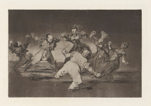 Si Marina bayl?, tome lo que hall? (Si Marion Baila, Tiene Que Asumir Las Consecuencias), de la serie Los disparates (Los proverbios) de Francisco de Goya