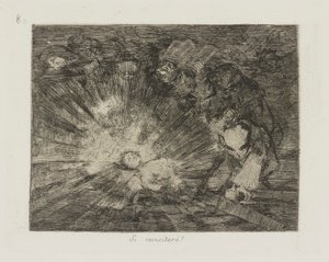 si resucitar?? (¿Se levantará de nuevo?), pl. 80 de la serie Los desastres de la guerra de Francisco de Goya