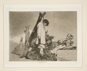 Ninguno (No [en este caso] tampoco), pl. 36 de Los desastres de la guerra de Francisco de Goya