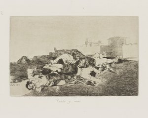 Tanto y mas. (Even Worse.), pl. 22 from the series Los desastres de la guerra (The Disasters of War) de Francisco de Goya