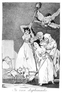 Ahí van, desplumados, 1799 de Francisco de Goya