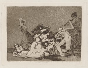 Y son fieras (Y son como fieras), pl. 5 de la serie Los desastres de la guerra (The Disasters of War)