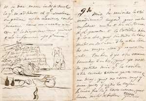 Carta a Martín Zapater de Francisco de Goya