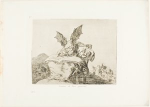 Contra el bien común, lámina 71 de Los desastres de la guerra de Francisco Jose de Goya y Lucientes
