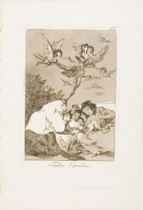 Todos caerán, lámina 19 de Los Caprichos de Francisco Jose de Goya y Lucientes
