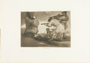 ¡Bárbaros!, lámina 38 de Los desastres de la guerra de Francisco Jose de Goya y Lucientes