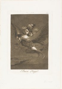 Buen viaje, lámina 64 de Los Caprichos de Francisco Jose de Goya y Lucientes