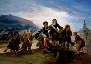 Niños jugando a soldados