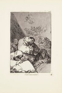 Corrección (Corrección) Placa 46 de: Los Caprichos de Francisco Jose de Goya y Lucientes