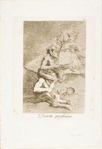 Profesión devota, placa 70 de Los Caprichos de Francisco Jose de Goya y Lucientes