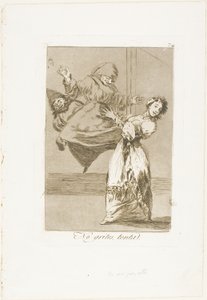 No grites, estúpido, plato 74 de Los Caprichos de Francisco Jose de Goya y Lucientes